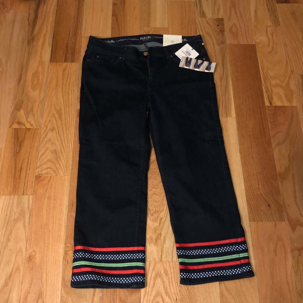 Rafaella VintageDark Comfort Stretch Cropped Jeans